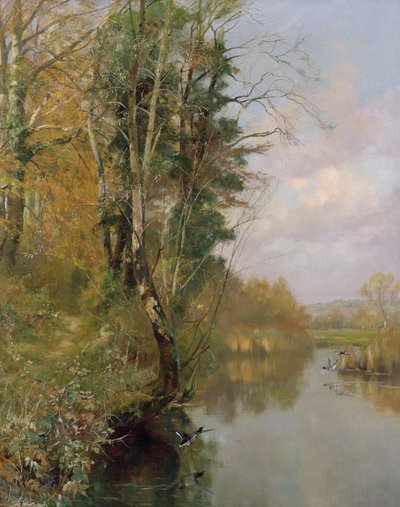 The River Frome, Morton near Dorchester by Frederick William Newton Whitehead